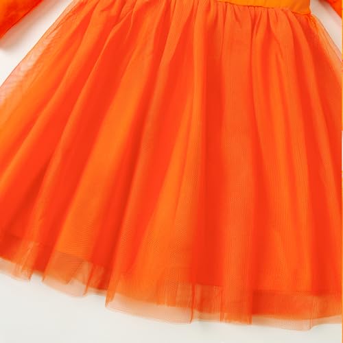 LYSMuch 18M-7Y Baby Girls Tulle Dress Toddler Ruffle Tutu Wedding Dresses Solid Color Birthday Outfit 6