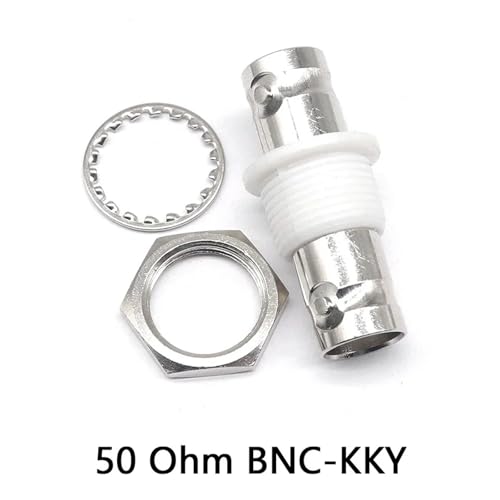 Conector BNC hembra a hembra de cobre de alta pureza con tuerca de fijación recta, 10 uds 3