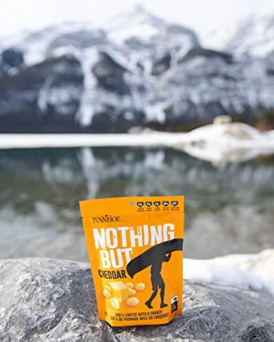 Ivanhoe Nothing But Cheese 100% Canadian Puffed High Protein Cheese Snacks, Cheddar, Gluten Free, 60g - 3