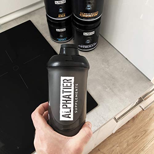 Alphatier Supplements Shaker Beastmode Schwarz 600 ml