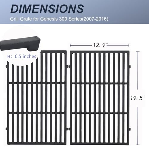 RESTTIME 19.5 Inch Gas Grill Grates Replacement Parts for er Genesis