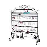 Miroirs et Coquillages Boucles d'oreilles présentoir présentoir collier stockage mis boucles d'oreilles dieu tenture murale présentoir extérieur de voiture et de moto ( Color : Black1 , Size : Placing