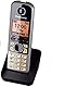 Panasonic KX-TG6722GB Duo Schnurlostelefon (4,6 cm (1,8 Zoll) Display, Smart-Taste, Freisprechen, Anrufbeantworter) schwarz/silber