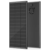 Rvpozwer 18BB Solarpanel, N-Type 12 V Solarmodul, 25% Hocheffiziente Monokristalline PV-Module, IP68-Wasserdichtigkeit und MC4-Anschlüssen für RV, Schiff, Dach (220w)