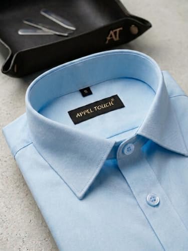 Image of Appel Touch Men's Cotton Blend Formal Shirt Half Sleeves