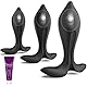 Greenpinecone Silikon Analkugeln Set mit Verlagertem Schwerpunkt Analplug# für Frauen Männer, 3PCS Anal Plugs Analkugeln für Frau Anal Kugeln Anfänger/Profis Adult SM Fetisch Bondage Sexspielzeug