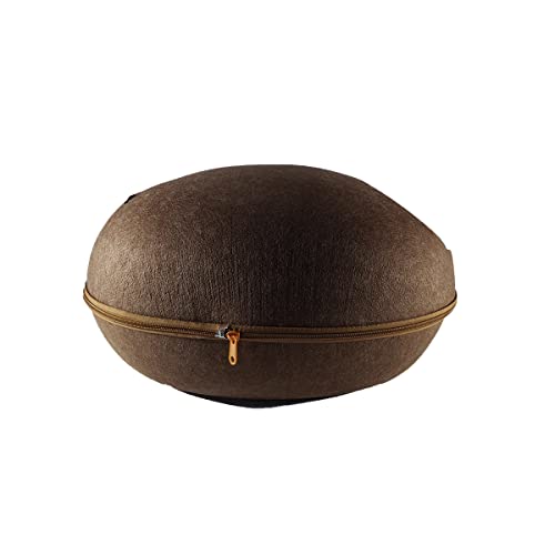 Cama Caminha Casinha Toca Casa Redonda Almofada Para Gatos (Marrom)