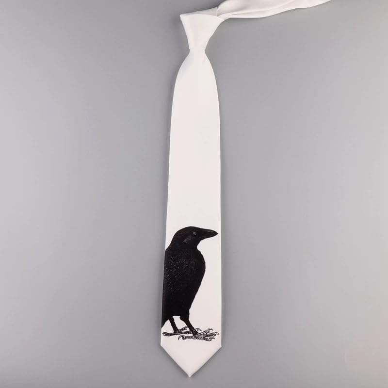 Artist Raven Artistic Necktie – Retro Oil Painting Print Tie for Men & Women, Gift Box Included, Unique Student & Art Lover Gift, Vintage Casual Fashion Accessory image 3