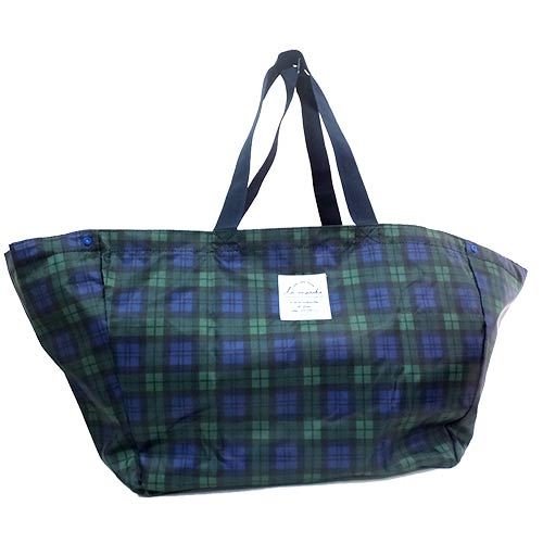 レジかごタイプ[エコバッグ]折りたたみ保冷バッグ/2017SS 【タータングリーン 】