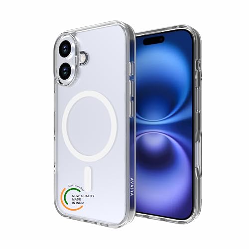 Image of for iPhone Case 16 with Mag-Safe, [Anti-Yellowing Technology] [Military Grade Drop Protection] Shockproof Slim Hybrid Phone Case for iPhone 16 - Crystal Steel Grey