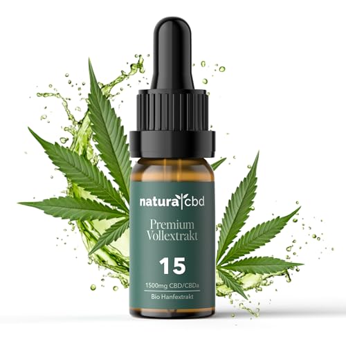 Öl mit CBD 15{9f969f317787305487acf1109c748e21820aae5d71f9a419aab3ef5e1148e5cf} - 10 ml - Premiumformel mit 1500 mg zertifiziertem Cannabidiol - Aus Basis Biohanfsamen - Kosmetisches Mittel - CPNP-Registrierung- naturacbd ist ein Deutsches Unternehmen Öl mit CBD 15{9f969f317787305487acf1109c748e21820aae5d71f9a419aab3ef5e1148e5cf} - 10 ml - Premiumformel mit 1500 mg zertifiziertem Cannabidiol - Aus Basis Biohanfsamen - Kosmetisches Mittel - CPNP-Registrierung- naturacbd ist ein Deutsches Unternehmen