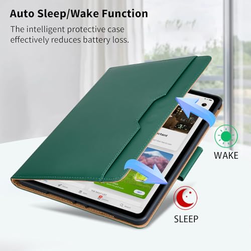 Étui pour iPad 9.7 pouces avec porte-crayon housse vert - 4
