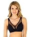 Produktbild Rosme Lingerie Ungepolsterter BH ohne Bügel mit Gepolsterten Trägern für Damen, Kollektion High Impact, Schwarz, Größe 100B
