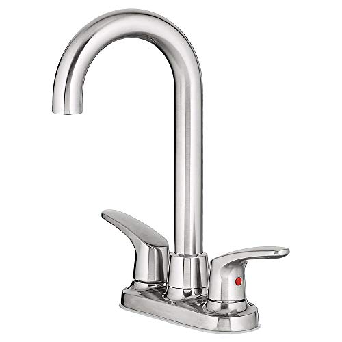 American Standard 7074400.075 Colony Pro Two-Handle Bar Faucet In Stainless Steel #TOP2