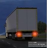 AB1 flexzon Dynamiczny Slim Hamburger 50 LED tylne światło stoper hamulca wskaźnik przyczepa ciężarówka