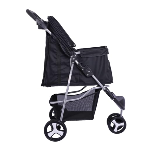 JAMBO PET Carrinho de passeio para Pet, Top, Feito em Poliéster, Para Animal de estimação, cachorro,