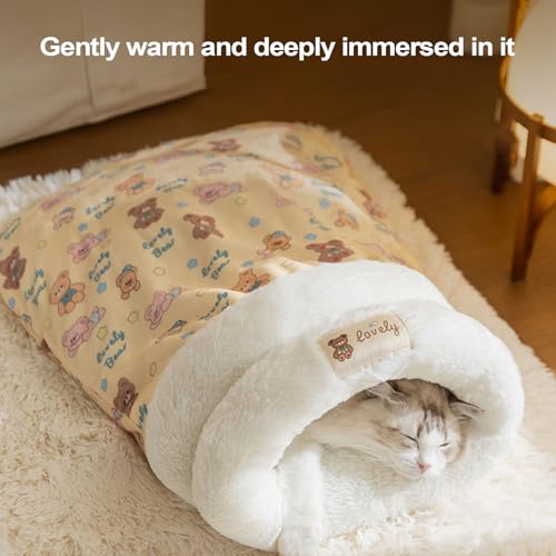 Lit de couchage pour chat confortable pour chiots et petits animaux - 7
