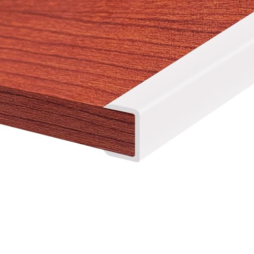 Image of Rubber Edge Trim, 1 Inch(25mm) Self Adhesive Peel and Stick Edge Guards, Flexible U Shaped Strip for Kitchen &Garbage Drawer Fronts, Cabinets, Desks and Shelfves, White, 10Ft