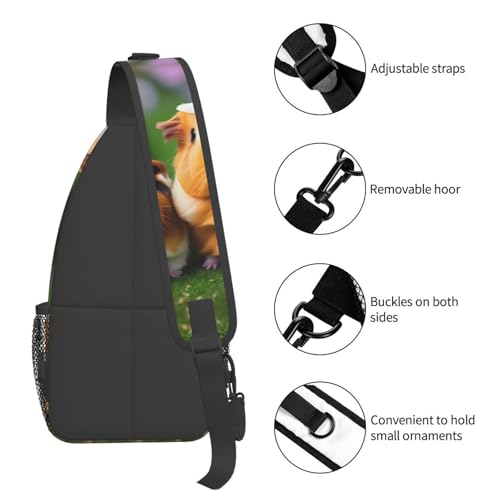 Morrales de crossbody con diseño de conejillos de indias miniatura 5