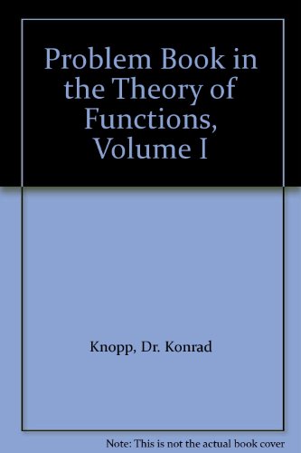 Problem Book in the Theory of Functions, Volume I B009NOF5JK Book Cover