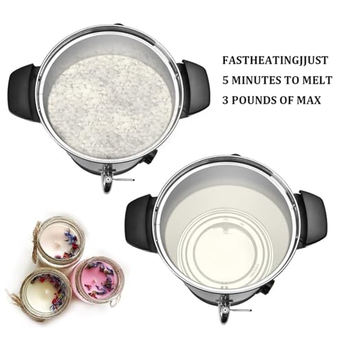 Derretidor de cera de 10L (2,64 galões) para fabricação de velas, kit de suprimentos de fabricação d