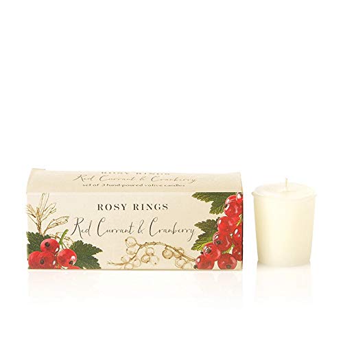 Rosy Rings Set of 3 Votive Candles Red Currant and Cranberry Amazon