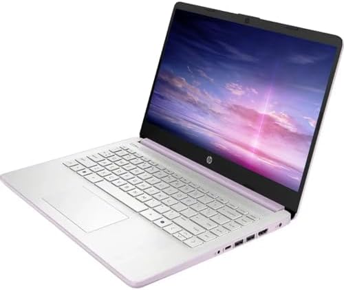 HP 14" HD Student Business Laptop, Intel Quad-Core N150, 16GB RAM, 384GB Storage, (128GB UFS+256GB SD Card), 1 Year Office 365, Slim Design, Webcam, HDMI, Bluetooth, WiFi, Win 11 S, Honey Lavender — view 2