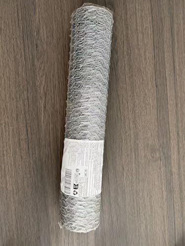 0.4 x 5 m Maschendraht Verzink, Kaninchendraht, Hasendraht Drahtzaun, Hühnerdraht Feinmaschig, Dechseckgeflecht für Tierzäune, Handwer ksartikel, Gemüsegarten, Heimwerker und Heimdekore