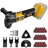 Oscillating Multi Tools for Dewalt 20V Battery, Multitool with 6 Speeds to 21000 OPM, 4°Angle, Quick-fit Blade with 21pcs Accessories for Cutting, Sanding, Scraping(Tools only)
