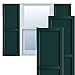 Ekena Millwork TFP101BF True Fit PVC Framed Board-n-Batten Shutters, 16 1/8"W x 106"H, Thermal Green