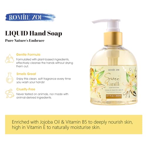 Image of ROMIIE ZOI Liquid Hand Soap with Gift Box - Sweet Vanilla - 260ml / 8.7 fl.oz