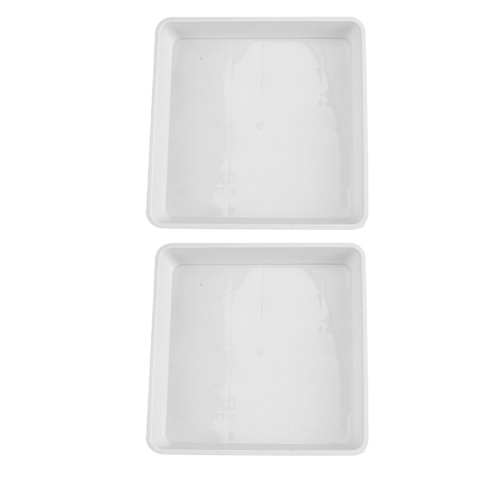 Soucoupes carrées plastique efficaces Kisangel 41cm pour eviter les fuites d'eau