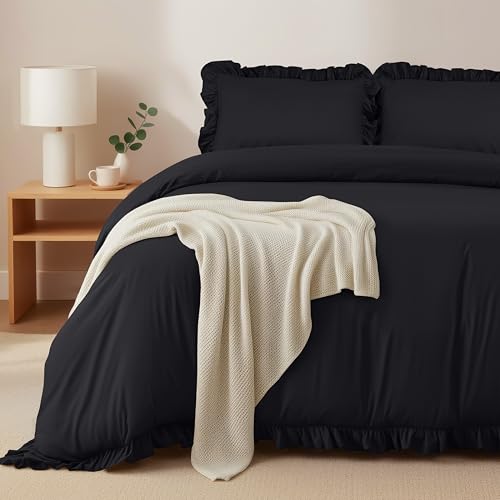 Utopia Bedding Funda Nordica Cama  Negro