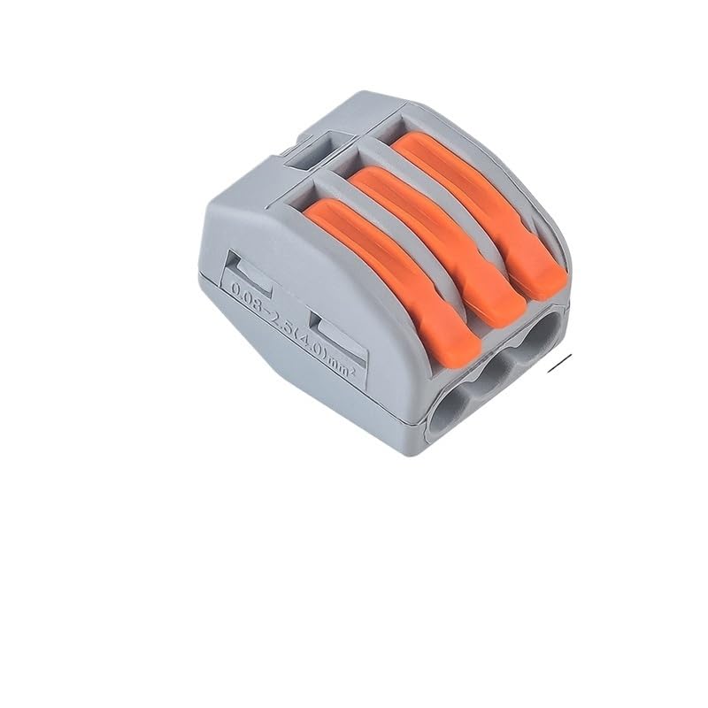 Mi ni Quick Lever Connector CMK41 Series Box Easy Electrical Compact Splicing Wiring Terminal(CMK413-10pcs)