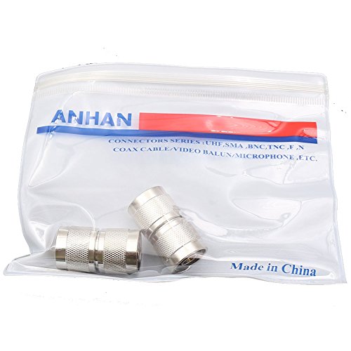 Conector N macho a macho coaxial pack x2 miniatura 5