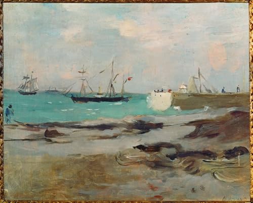Impression d'art Hafeneinfahrt à Boulogne Berthe Morisot affiche toile 60x90cm