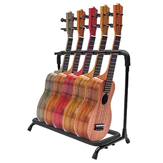 Support de guitare multi-stand – Support de guitare multi-support avec supports rembourrés – Pour guitare classique, guitare acoustique, guitare électrique, basse électrique (5 guitares) - Les Beatles, Paul McCartney, John Lennon, RIngo Starr, George Harrison