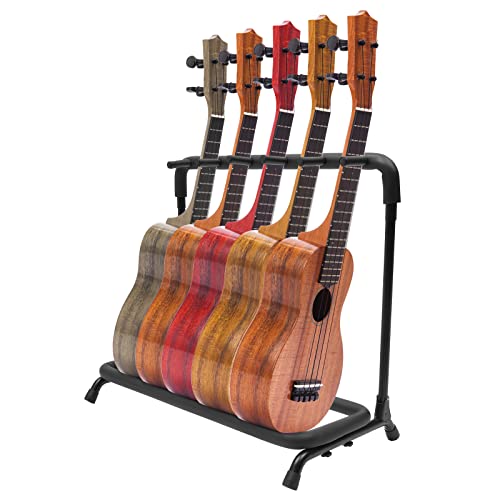 Support de guitare multi-stand – Support de guitare multi-support avec supports rembourrés – Pour guitare classique, guitare acoustique, guitare électrique, basse électrique (5 guitares) - Les Beatles, Paul McCartney, John Lennon, RIngo Starr, George Harrison Support de guitare multi-stand - Support de guitare multi-support avec supports rembourrés - Pour guitare classique, guitare acoustique, guitare électrique, basse électrique (5 guitares)