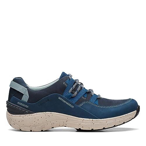 Clarks Clarks - Womens Wave Range Ap Shoes, Color Blue Combi, Size: 6 M US
