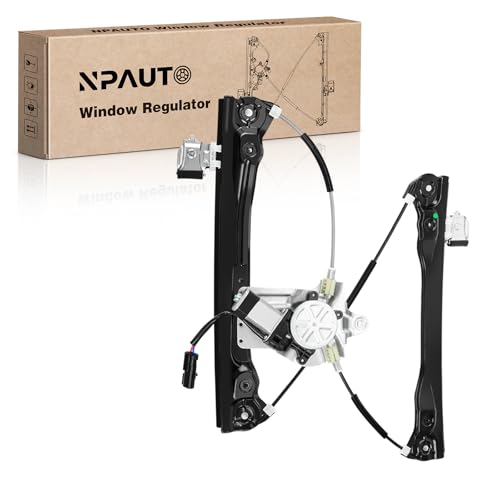 NPAUTO Front Left Driver Side Power Window Regulator with (2-Pin Motor) Replacement for 2012 2013 2014 2015 Chevy Cruze, 2016 Chevy Cruze Limited, 751-739