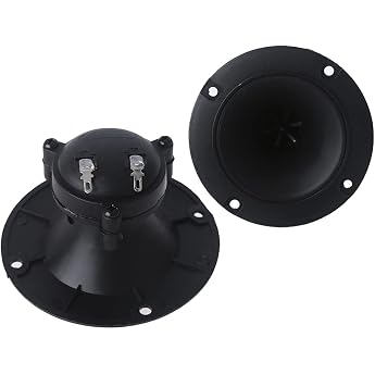Pair 96mm Speaker Tweeter Piezo High Speakers Piezo Electric Portable 3 Diameter 9mm Horn