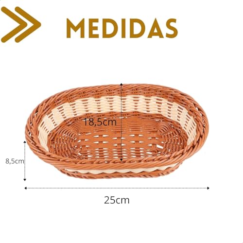 Cesta de Plástico Oval Tramada para Servir Alimentos Porta Pão Cesto de Frutas Lanchonete Organizado