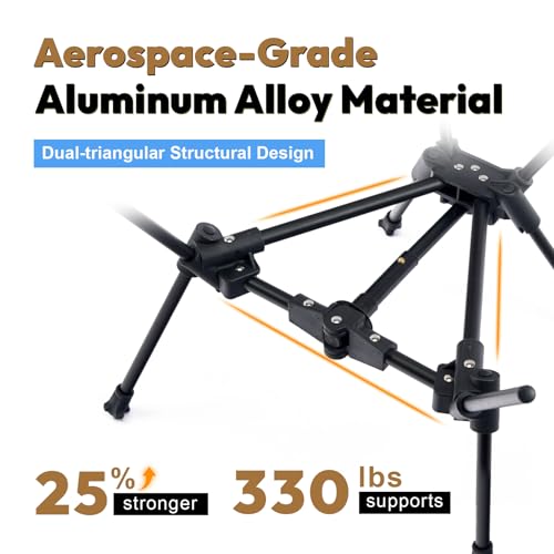 Silla de Camping MellowCamp Mountainscape Ultraligera Plegable, Compacta y Portátil para Senderismo, Camping y Playa (Caqui) miniatura 4