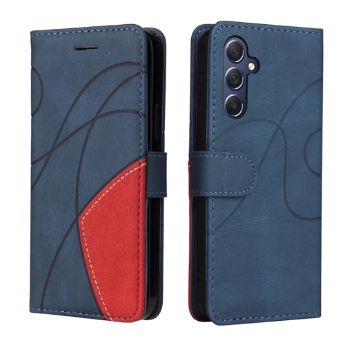 Wuhaizher Samsung A15 Case Geometric, Shockproof Wallet Case PU Leather with Card Slots Folding Stand Magnetic Scratchproof Protect Flip Cover for Samsung Galaxy A15 5G / 4G Phone Cases, Blue Wuhaizher Samsung A15 Case Geometric, Shockproof Wallet Case PU Leather with Card Slots Folding Stand Magnetic Scratchproof Protect Flip Cover for Samsung Galaxy A15 5G / 4G Phone Cases, Blue