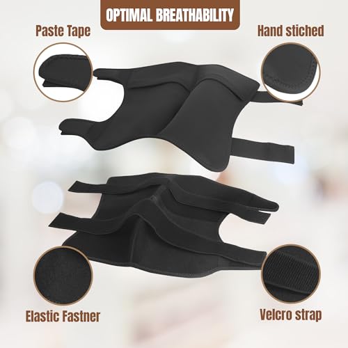 Image of Horse Ice Boots - Cooling Ice Pack for Knee, Hock, Ankle, Hooves Injury - Hot and Cold Therapy Leg Wraps - Full Coverage Cold Packs - Includes 1 Wrap + 2 Gel Packs