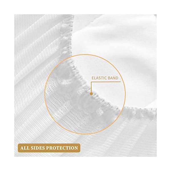 Safe and Sound 2 Pack Crib Mattress Protector, Toddler Waterproof Organic Bamboo Quilted Fitted Mattress Pad with 28'' x… – Bild 6