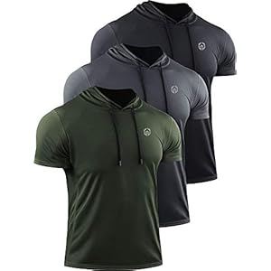 NELEUS Dry Fit Workout Athletic Muscle Tank Top Running Shirts with Hoods