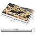 VstaDank Hunting Camo Deer Business Card Holder Fashion Aluminum Alloy Flip Cover Credit Card Holder High End Professional Name Cards Case Exquisite Pocket Metal Cards Holder for Work
