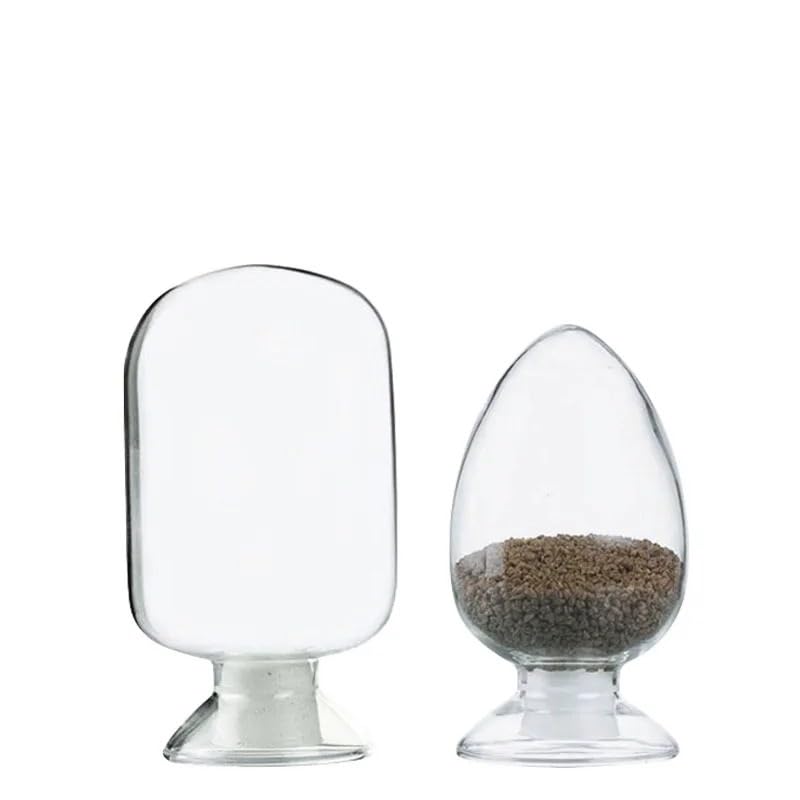 Flacon conique en verre de 125/250/500 ml - Présentoir d'échantillons de graines en forme de cœur avec bouchon en caoutchouc for utilisation en laboratoire(Round headed 125ml)