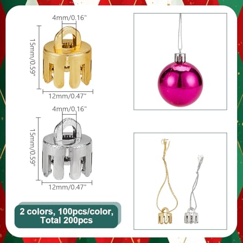 arricraft 200 Pcs Christmas Hangers Caps - Image 2